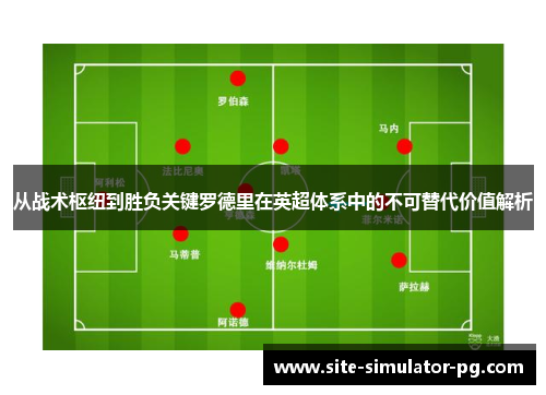 从战术枢纽到胜负关键罗德里在英超体系中的不可替代价值解析