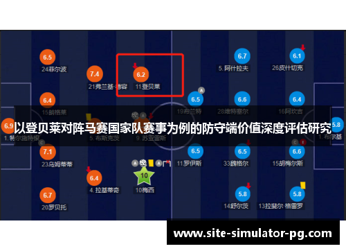 以登贝莱对阵马赛国家队赛事为例的防守端价值深度评估研究